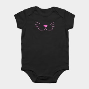 Cat Face Mask Baby Bodysuit